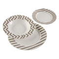 Tableware Chevron Porcelain (18 Pieces)