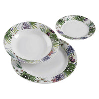 Dinnerware Set Tropical Porcelain (18 Pieces)