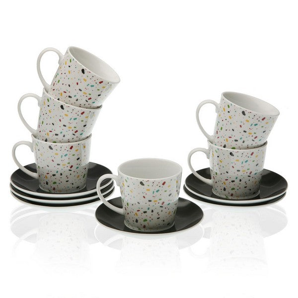 Piece Coffee Cup Set Porcelain (6 Pieces)