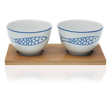 Set of bowls Fish Ceramic (3 pcs)