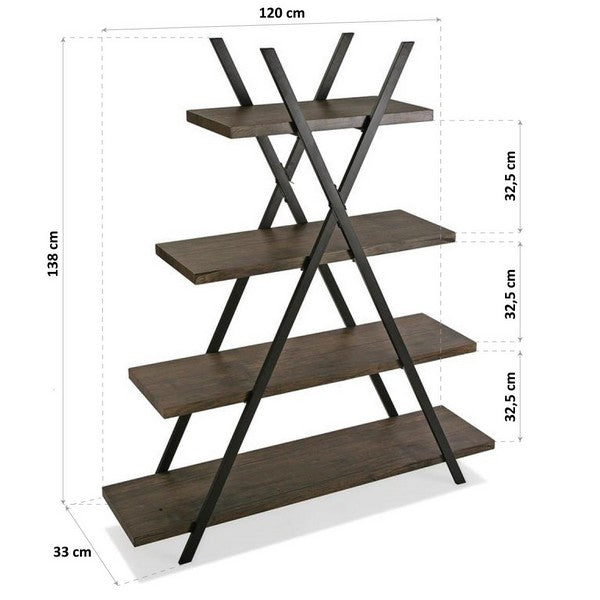 Shelves Wood (33 x 138 x 120 cm) (Refurbished C)