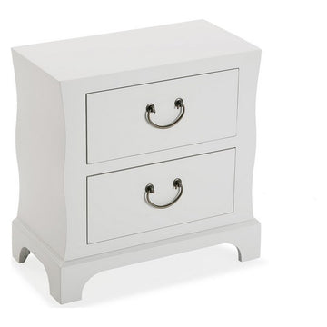 Chest of drawers MDF Wood/Fir wood (25 x 48 x 48 cm) White