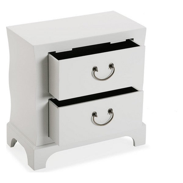 Chest of drawers MDF Wood/Fir wood (25 x 48 x 48 cm) White