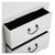 Chest of drawers MDF Wood/Fir wood (25 x 48 x 48 cm) White