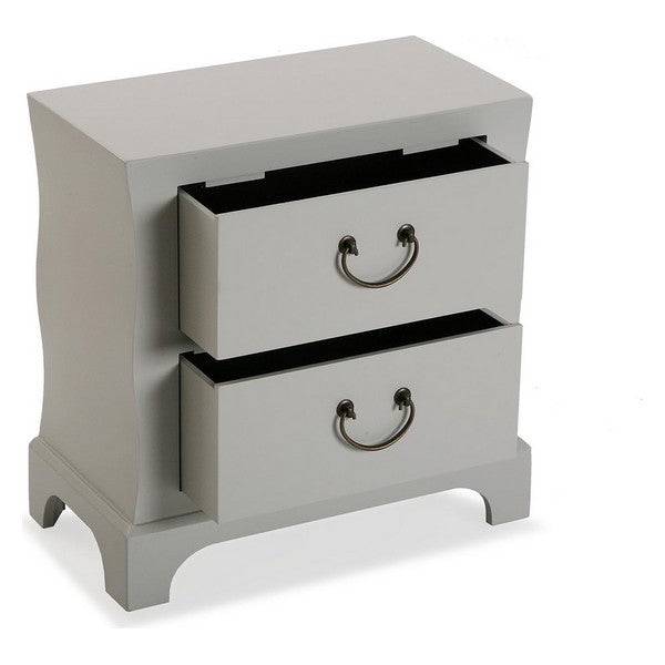 Chest of drawers MDF Wood/Fir wood (25 x 48 x 48 cm) White