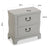 Chest of drawers MDF Wood/Fir wood (25 x 48 x 48 cm) White