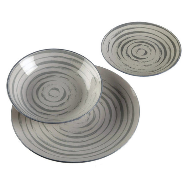 Vajilla Espiral Porcelana (18 Piezas)