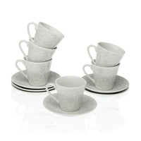 Piece Coffee Cup Set Porcelain (12 Pieces)