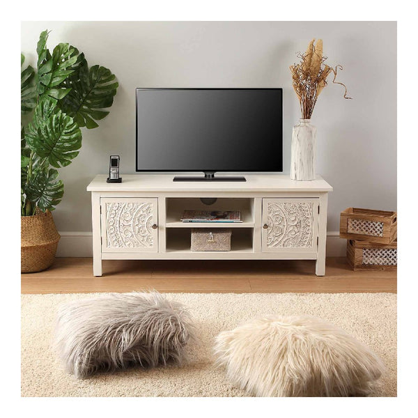 Television stand Versa Linnet MDF Wood (38 x 46 x 120 cm)