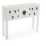 Hall Table with Drawers Oriental Wood (24 x 78 x 94,5 cm)