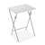 Folding Table White Metal MDF Wood (37,5 x 65,5 x 47,5 cm)