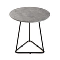 Small Side Table Circular MDF Wood (48 x 48 x 48 cm)