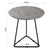 Small Side Table Circular MDF Wood (48 x 48 x 48 cm)