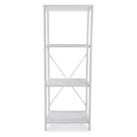 Shelves White Metal (32 x 141 x 52 cm)