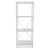 Shelves White Metal (32 x 141 x 52 cm)