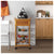 Kitchen Trolley Metal MDF Wood (37 x 84 x 47 cm)