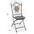 Garden chair Mosaic Metal (50 x 92 x 39 cm)