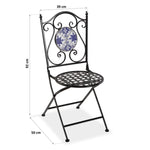 Garden chair Tile Metal (50 x 92 x 39 cm)