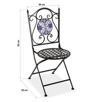 Garden chair Tile Metal (50 x 92 x 39 cm)