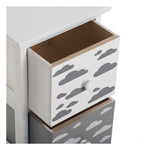 Chest of drawers MDF Wood Clouds 3 drawers (29 x 62 x 25 cm)