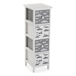 Chest of drawers MDF Wood Clouds 4 drawers (29 x 82 x 25 cm)