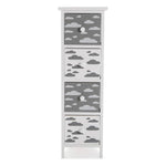 Chest of drawers MDF Wood Clouds 4 drawers (29 x 82 x 25 cm)