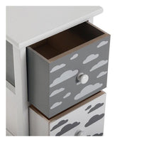 Chest of drawers MDF Wood Clouds 4 drawers (29 x 82 x 25 cm)