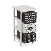 Chest of drawers Lauren 3 drawers Paolownia wood (30 x 56 x 25 cm)