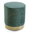 Stool Green wood and metal Polyester (34 x 37 x 34 cm)