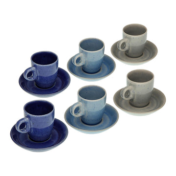 Piece Coffee Cup Set Ceramic (12 Pieces)