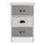 Chest of drawers White Grey Paolownia wood