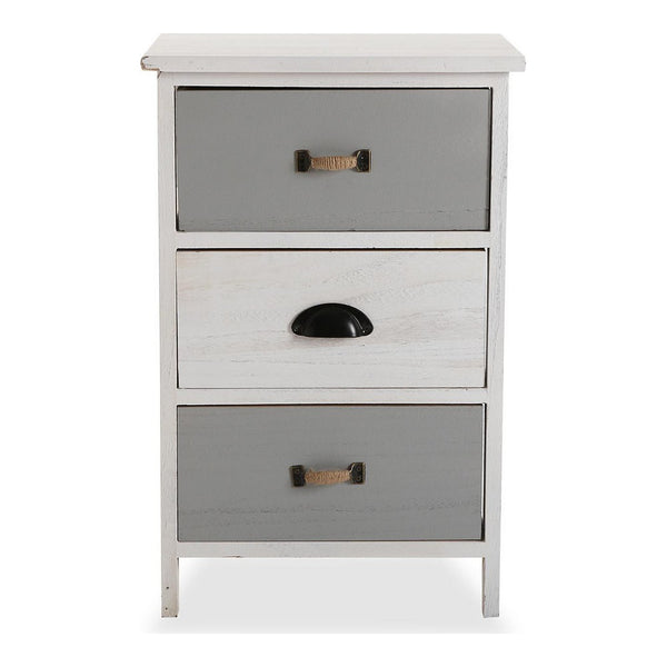 Chest of drawers White Grey Paolownia wood