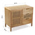 Occasional Furniture Rattan Paolownia wood MDF Wood (40 x 66 x 80 cm)