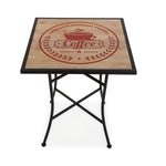 Side table Coffee Vintage Wood Metal (60 x 77 x 60 cm)