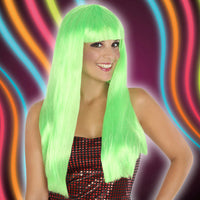 Long Haired Wig Green 117809