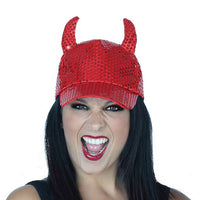 Hat Female demon Red