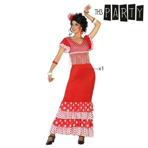 Disfraz para Adultos Bailaora Flamenca Rojo