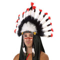 Indian Headdress Black White