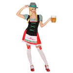 Costume for Adults German woman Green (1 Pc)