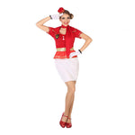 Costume for Adults Air Hostess (4 pcs)