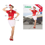 Costume for Adults Air Hostess (4 pcs)