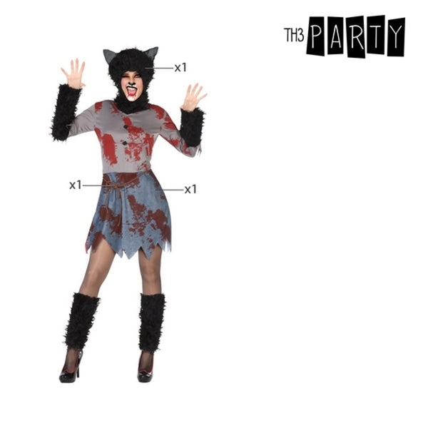 Costume for Adults Red Wolf (3 pcs)