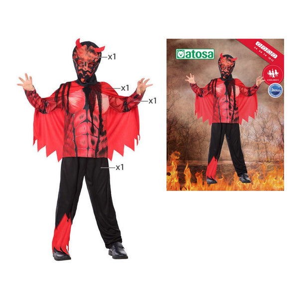 Costume for Children Male Demon (4 pcs)