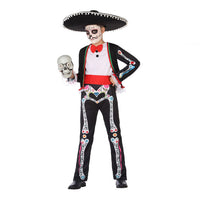 Costume for Children Skeleton Mariachi (4 pcs)