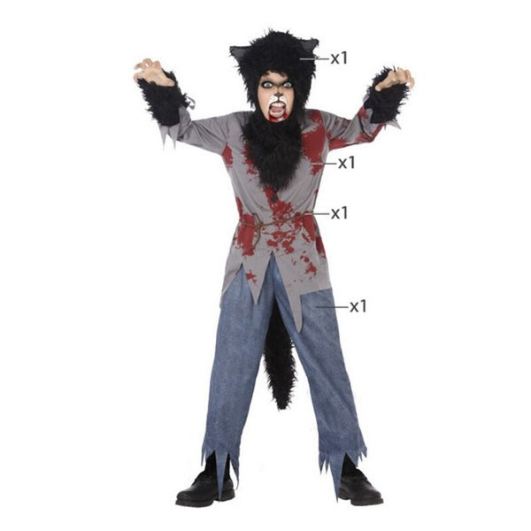 Costume for Children Blood wolf (4 Pcs)