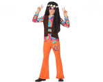 Costume for Children Hippie Orange (2 Pcs)