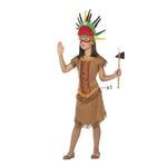 Costume for Children Indian woman Brown (1 Pc)