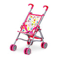 Doll Stroller Pink White