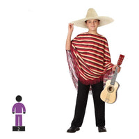 Costume for Children Mexican man Red (2 Pcs)