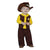 Costume for Babies Cowboy 113244 Brown Yellow (2 Pcs)